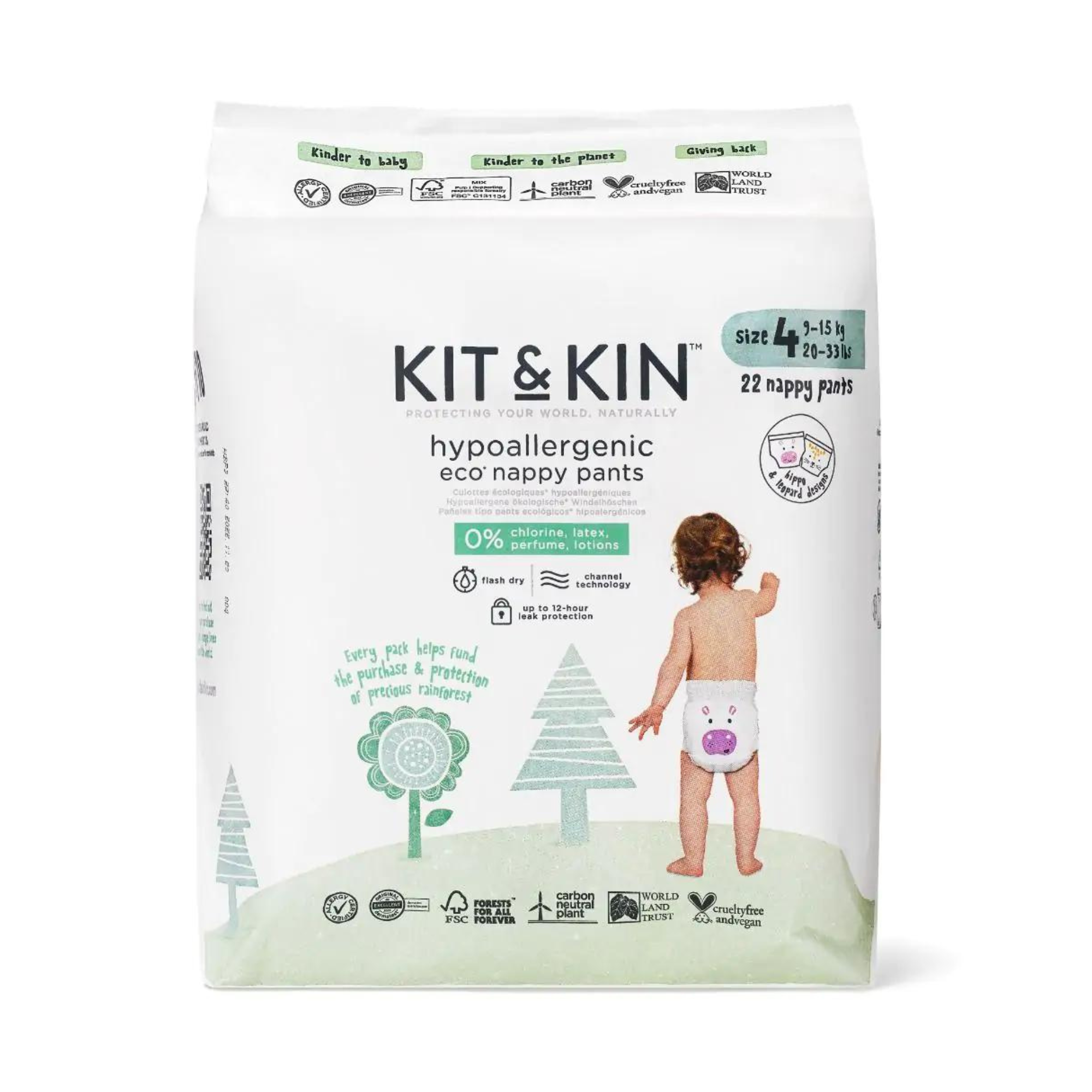 Scutece eco hipoalergenice Pull Up KIT & KIN