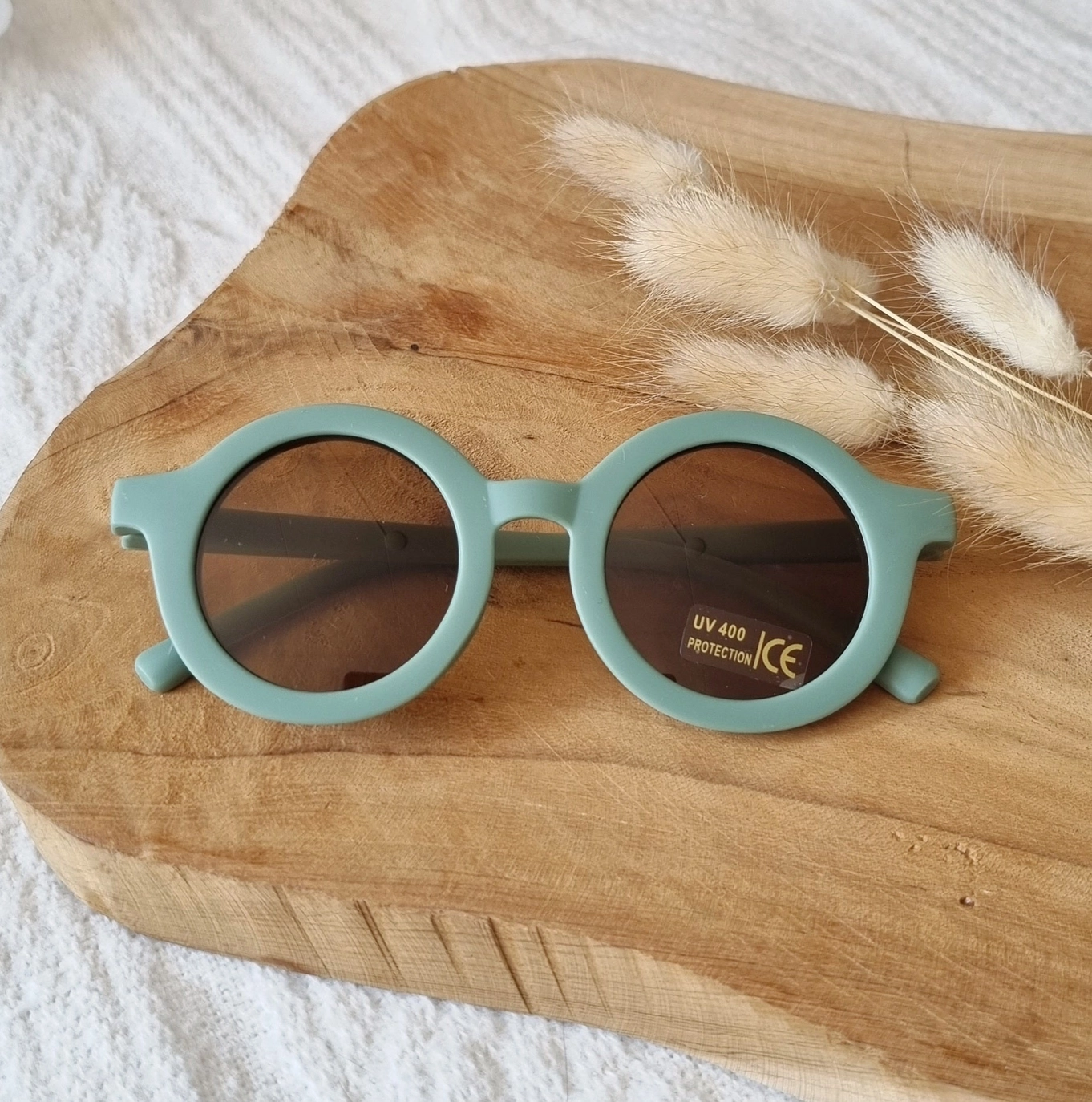 Ochelari de soare pentru copii 4 ani+ UV400 Round Rammelaartje - Sage