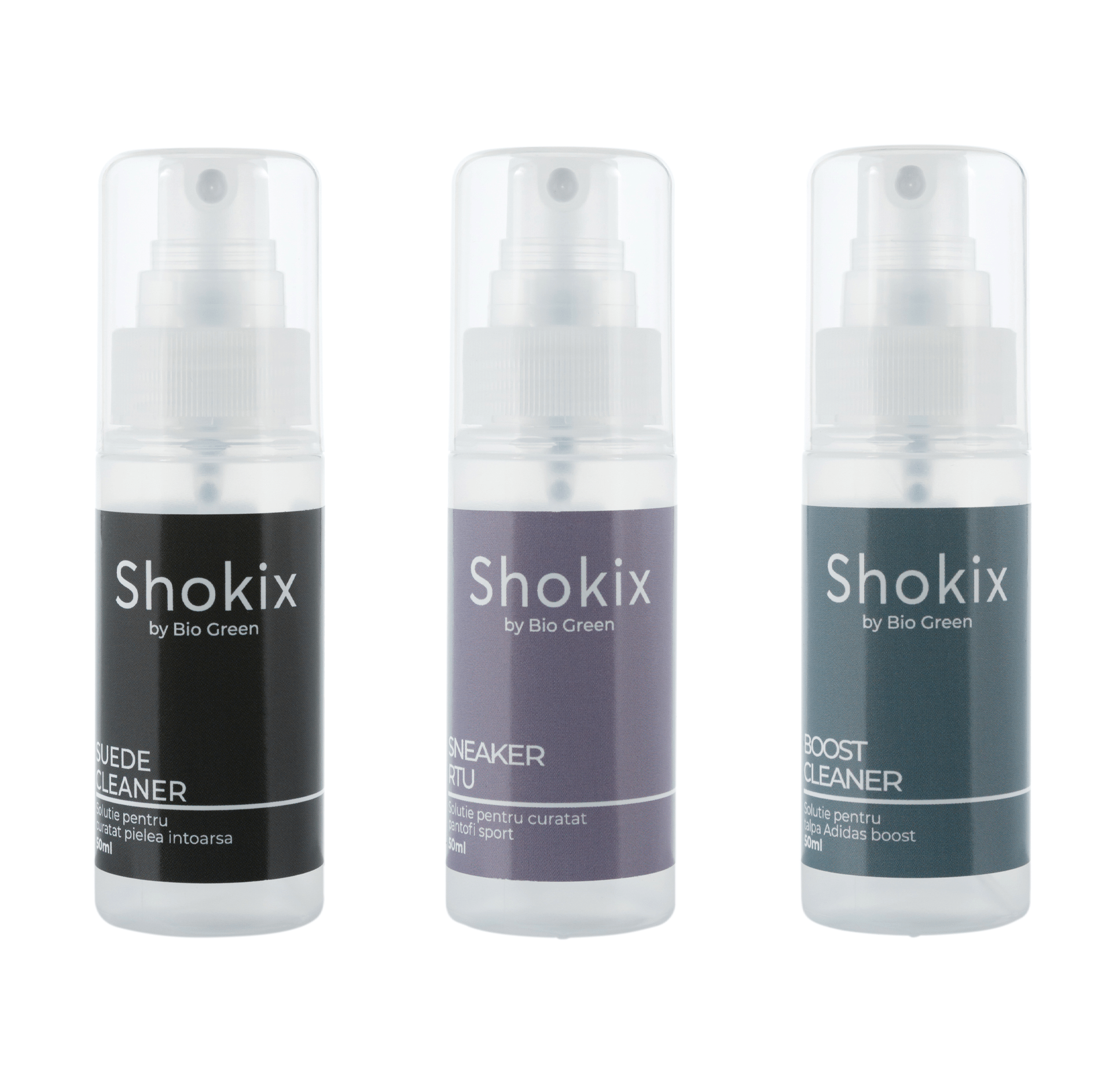Shokix Sneaker trial kit set 50 ml x 3 pcs Bio Green