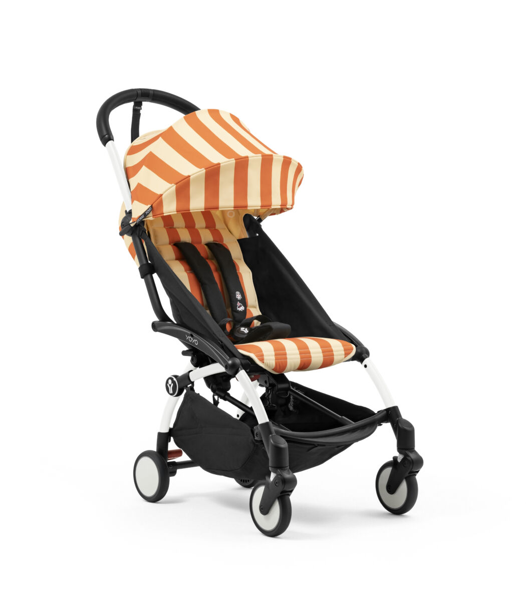 Carucior pentru copii Stokke® YOYO³ cadru alb 6 luni+ – Riviera Capri