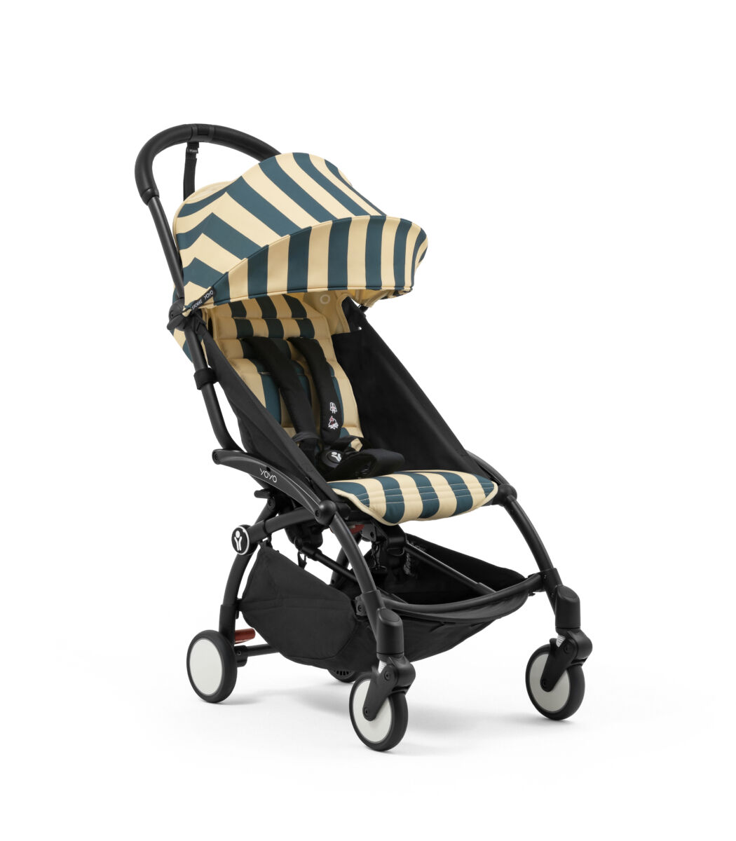 Carucior pentru copii Stokke® YOYO³ cadru negru 6 luni+ – Riviera Monaco