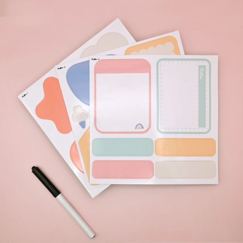 Sticky Notes magnetice pentru tabla magnetica Ferflex - Strawberry