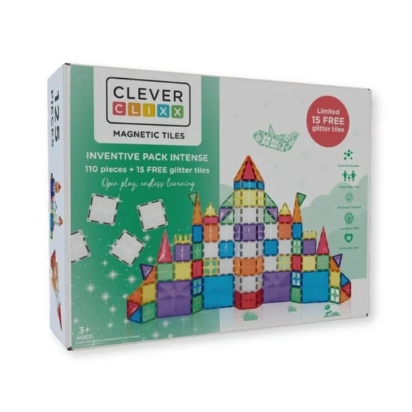 Set magnetic de construit CleverClixx - 125 piese