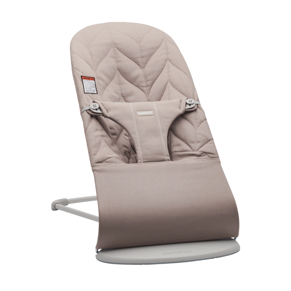 Balansoar ergonomic Petal Quilt pentru bebelusi Bliss BabyBjorn - Sand Grey