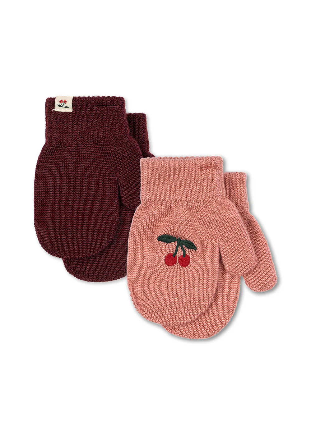 Set 2 perechi manusi cu un deget Filla Konges Slojd - Sorbet