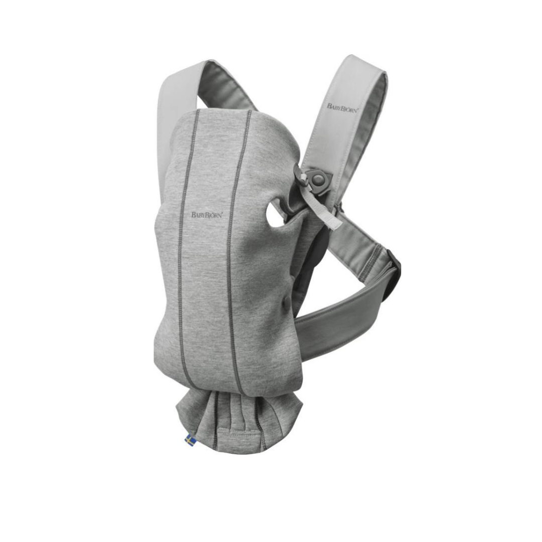 Marsupiu anatomic 3D Jersey Mini BabyBjorn - Light Grey