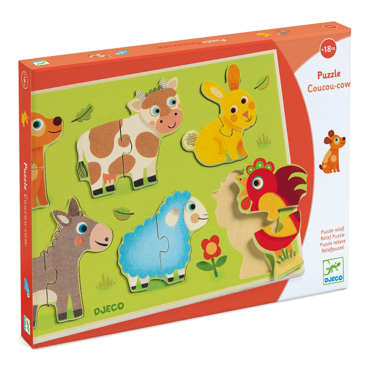 Puzzle din lemn Djeco – Coucou