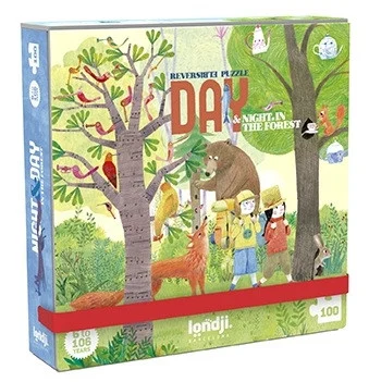 Puzzle reversibil Londji – Day And Night In The Forest