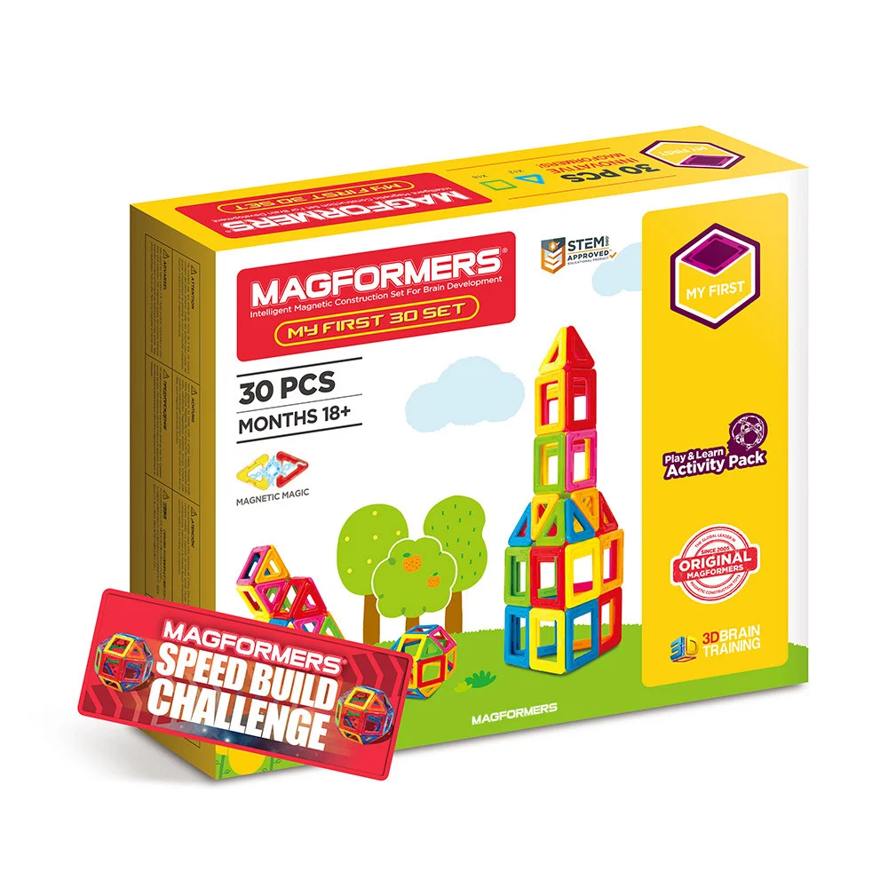 Set magnetic de construit Magformers – Set de baza 30 piese