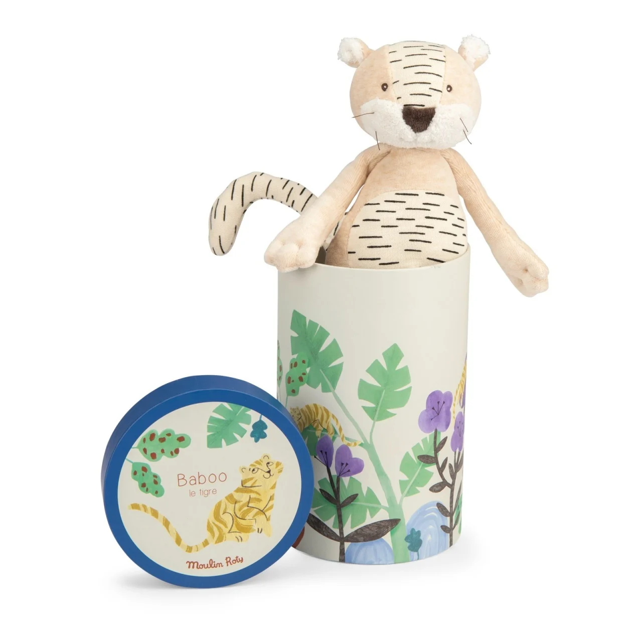 Tigrul Baboo in cutie Moulin Roty