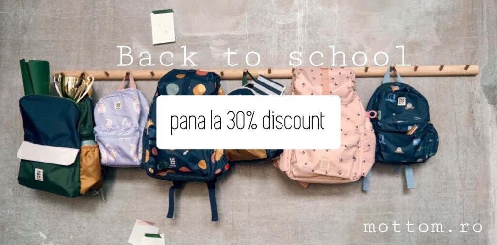 Back to school - pregatirea pentru noul an de scoala a inceput! pana la 30% discount