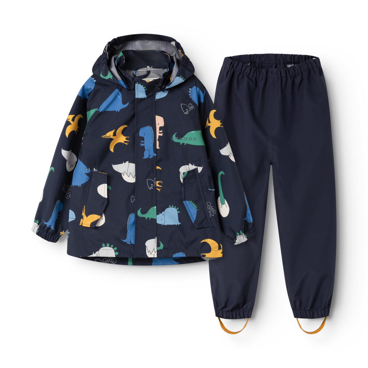 Set haine de ploaie impermeabile Pedia Liewood - Dino Roar/Classic Navy