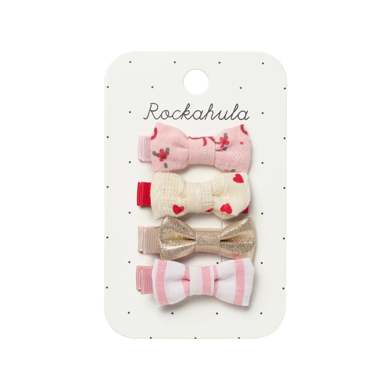 Set 4 clipsuri pentru par Cutesy Mini Bow Rockahula