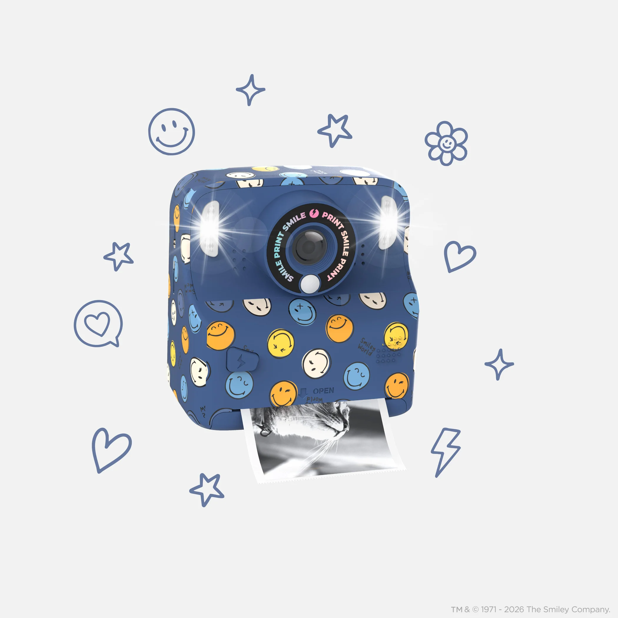 Aparat foto instant Pixiprint Smiley World MOB – Blue
