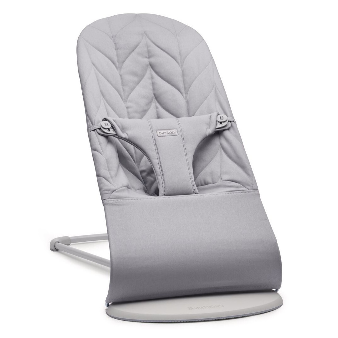 Balansoar ergonomic Petal Quilt pentru bebelusi Bliss BabyBjorn - Light Grey