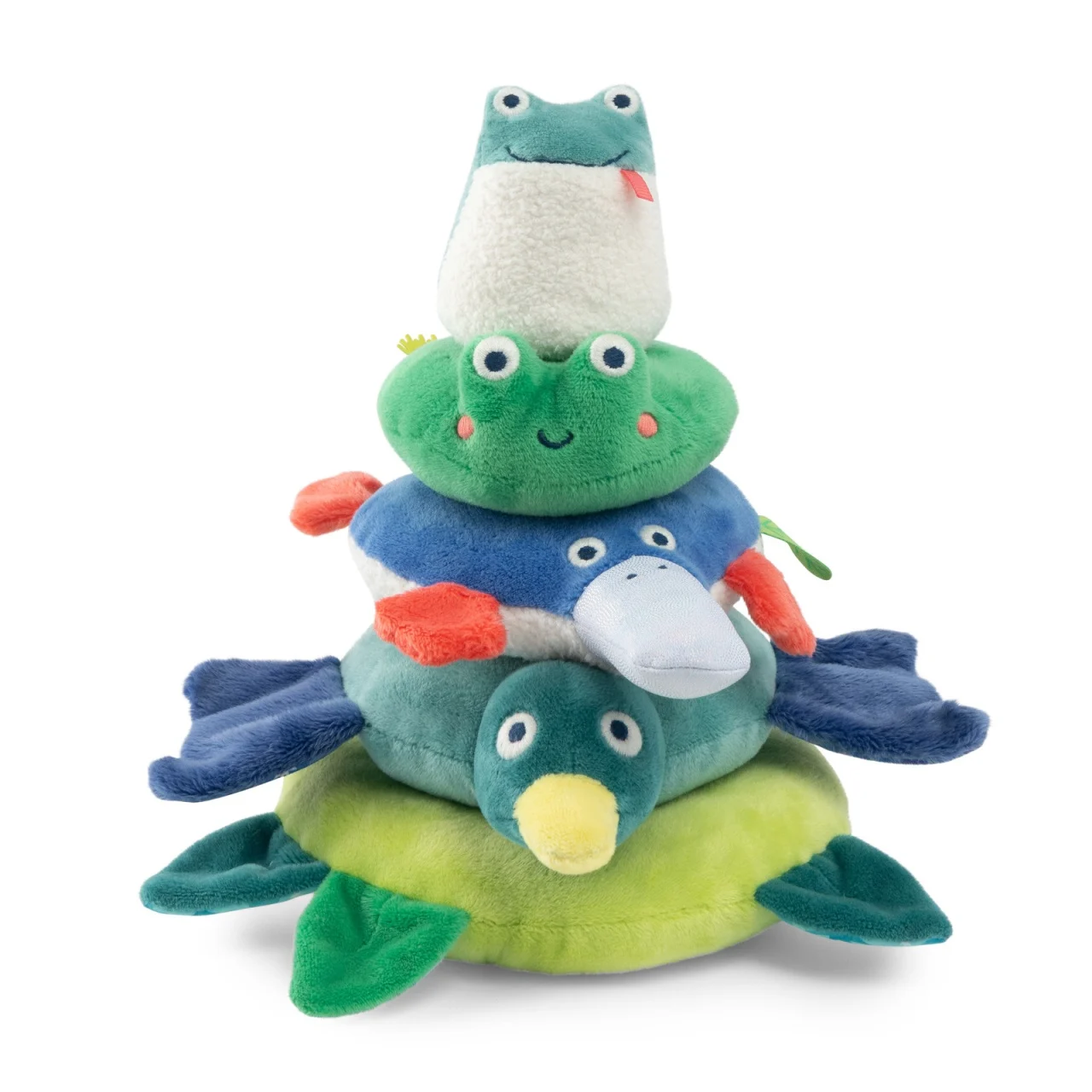 Jucarie bebe animale stivuibile din textil Moulin Roty