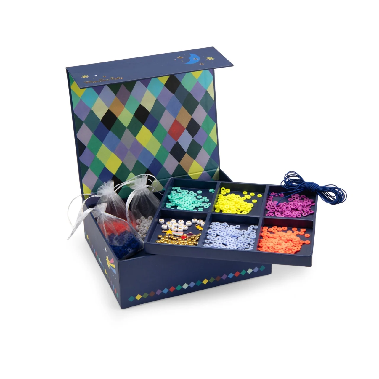Set creativ cu margele plate Moulin Roty